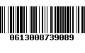 Código de Barras 0613008739089