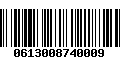 Código de Barras 0613008740009