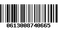 Código de Barras 0613008740665