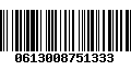 Código de Barras 0613008751333