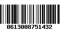 Código de Barras 0613008751432