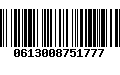 Código de Barras 0613008751777