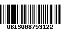 Código de Barras 0613008753122