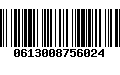 Código de Barras 0613008756024