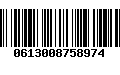 Código de Barras 0613008758974