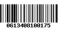 Código de Barras 0613408100175