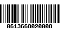 Código de Barras 0613668020008