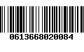 Código de Barras 0613668020084