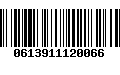 Código de Barras 0613911120066