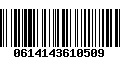 Código de Barras 0614143610509