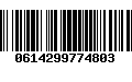 Código de Barras 0614299774803