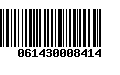 Código de Barras 061430008414