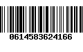 Código de Barras 0614583624166