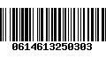 Código de Barras 0614613250303