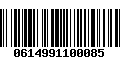 Código de Barras 0614991100085