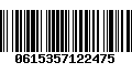 Código de Barras 0615357122475