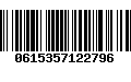 Código de Barras 0615357122796