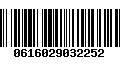 Código de Barras 0616029032252