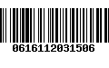 Código de Barras 0616112031506