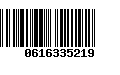 Código de Barras 0616335219