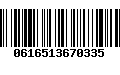 Código de Barras 0616513670335