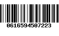 Código de Barras 0616594507223