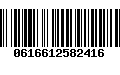 Código de Barras 0616612582416