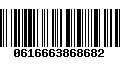 Código de Barras 0616663868682