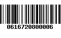 Código de Barras 0616720800006