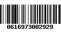 Código de Barras 0616973002929