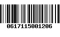 Código de Barras 0617115001206