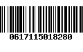 Código de Barras 0617115018280