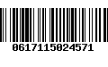 Código de Barras 0617115024571