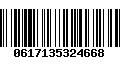 Código de Barras 0617135324668