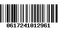 Código de Barras 0617241012961