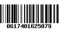 Código de Barras 0617401625079