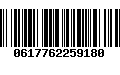 Código de Barras 0617762259180