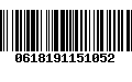 Código de Barras 0618191151052