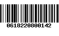 Código de Barras 0618220800142