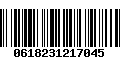Código de Barras 0618231217045