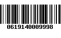 Código de Barras 0619140009998