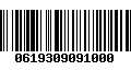 Código de Barras 0619309091000