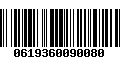 Código de Barras 0619360090080