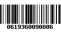 Código de Barras 0619360090806