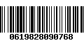 Código de Barras 0619828090768