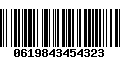 Código de Barras 0619843454323