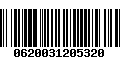 Código de Barras 0620031205320