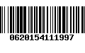 Código de Barras 0620154111997