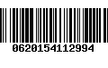 Código de Barras 0620154112994