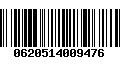 Código de Barras 0620514009476